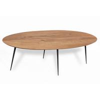 COUCHTISCH Akazie Natur B: 150cm - Schwarz/Naturfarben, Design, Holz/Metall (150/60/45cm) - MID.YOU