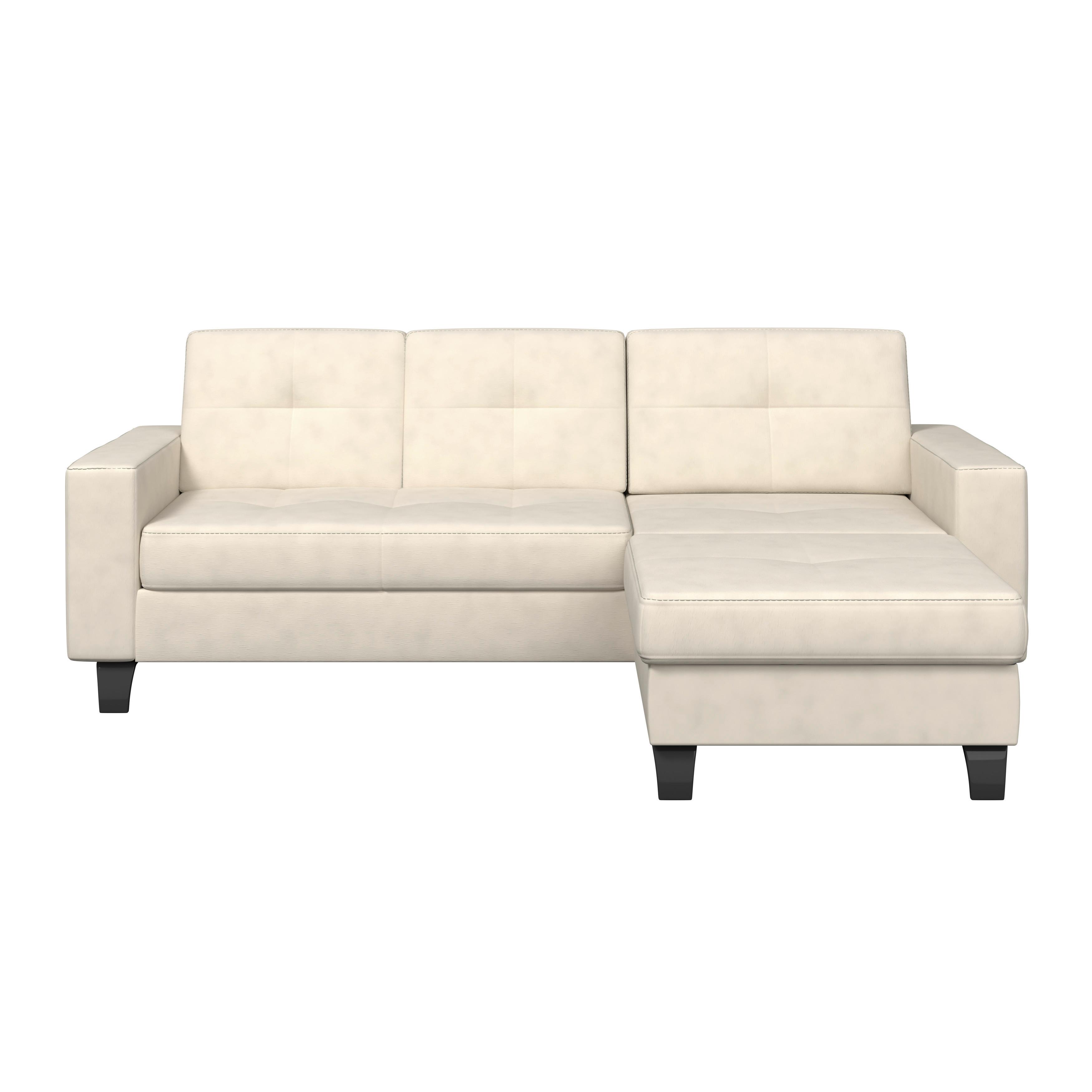Ecksofa Varese naturfarben, B: 239 cm - Beige/Schwarz, KONVENTIONELL, Textil (239/164cm) - James Wood