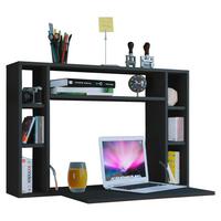 Závesný stolík na notebook Wandila š: 90 cm čierny - čierna, Konventionell, kompozitné drevo (90/20/60cm) - MID.YOU