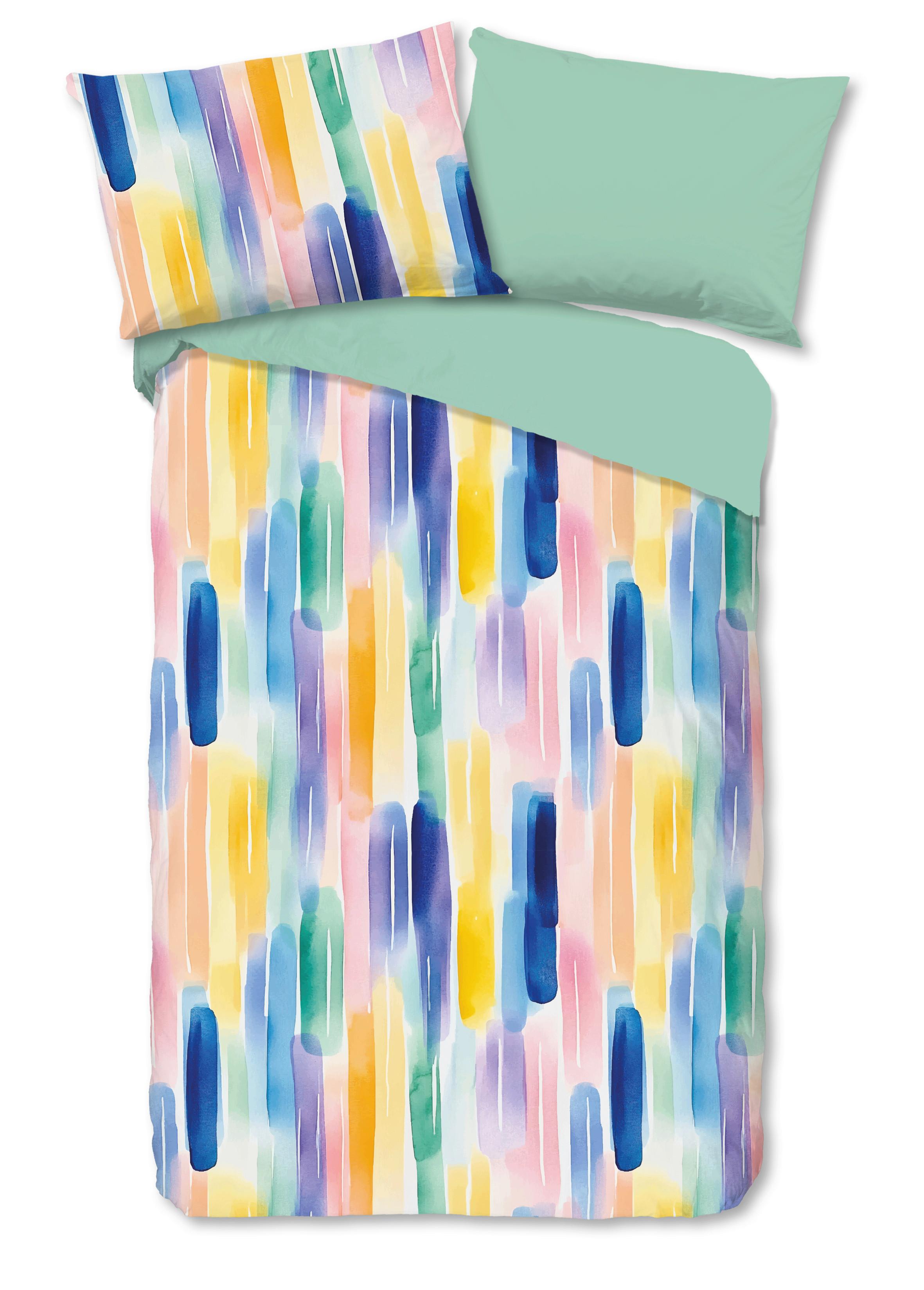 WENDEBETTWÄSCHE MAGUS - Blau/Gelb, Basics, Textil (140/200cm)