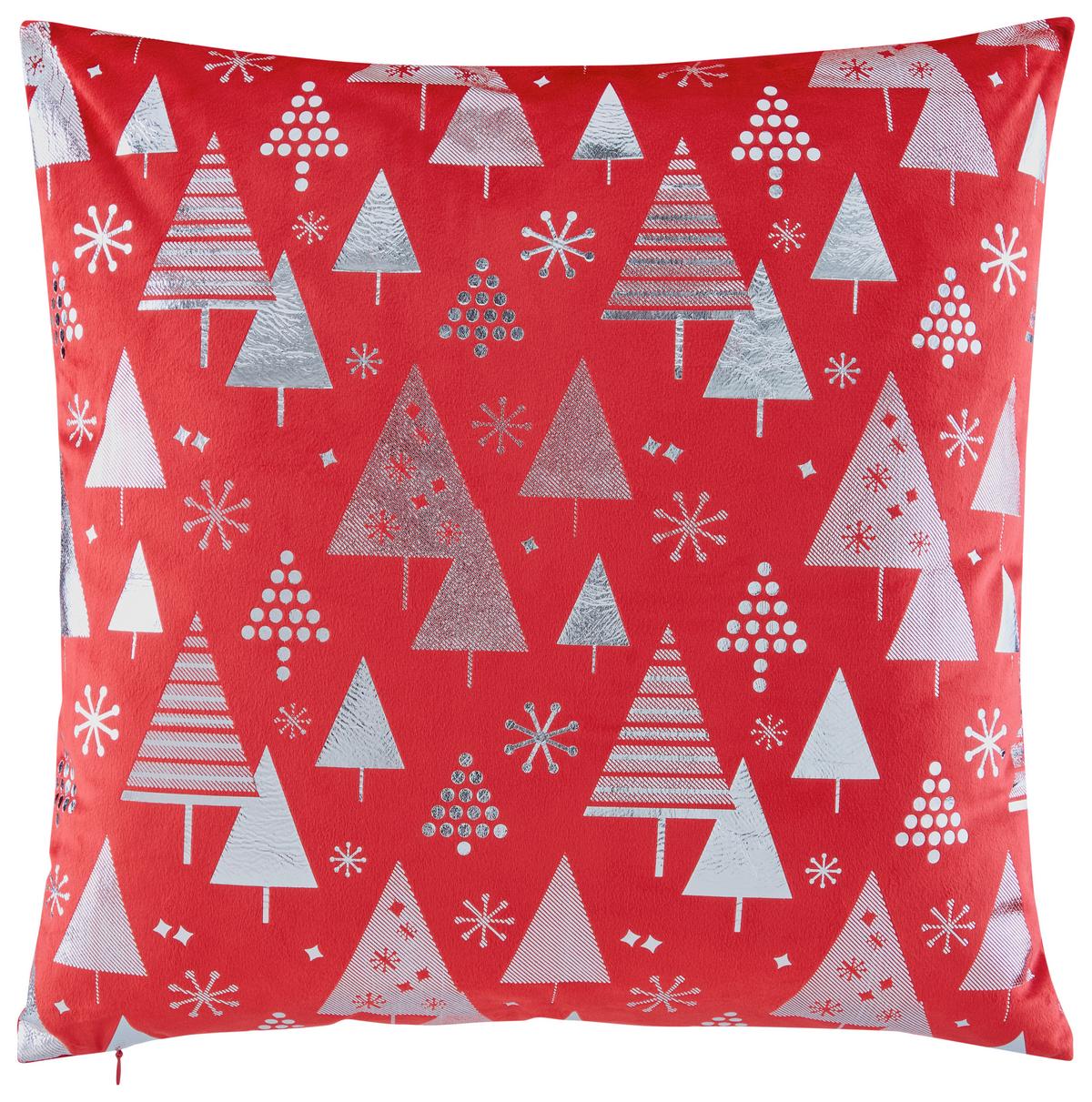 Díszpárna Esther Kb. 45/45cm - piros, Konventionell, textil (45/45cm) - Ondega
