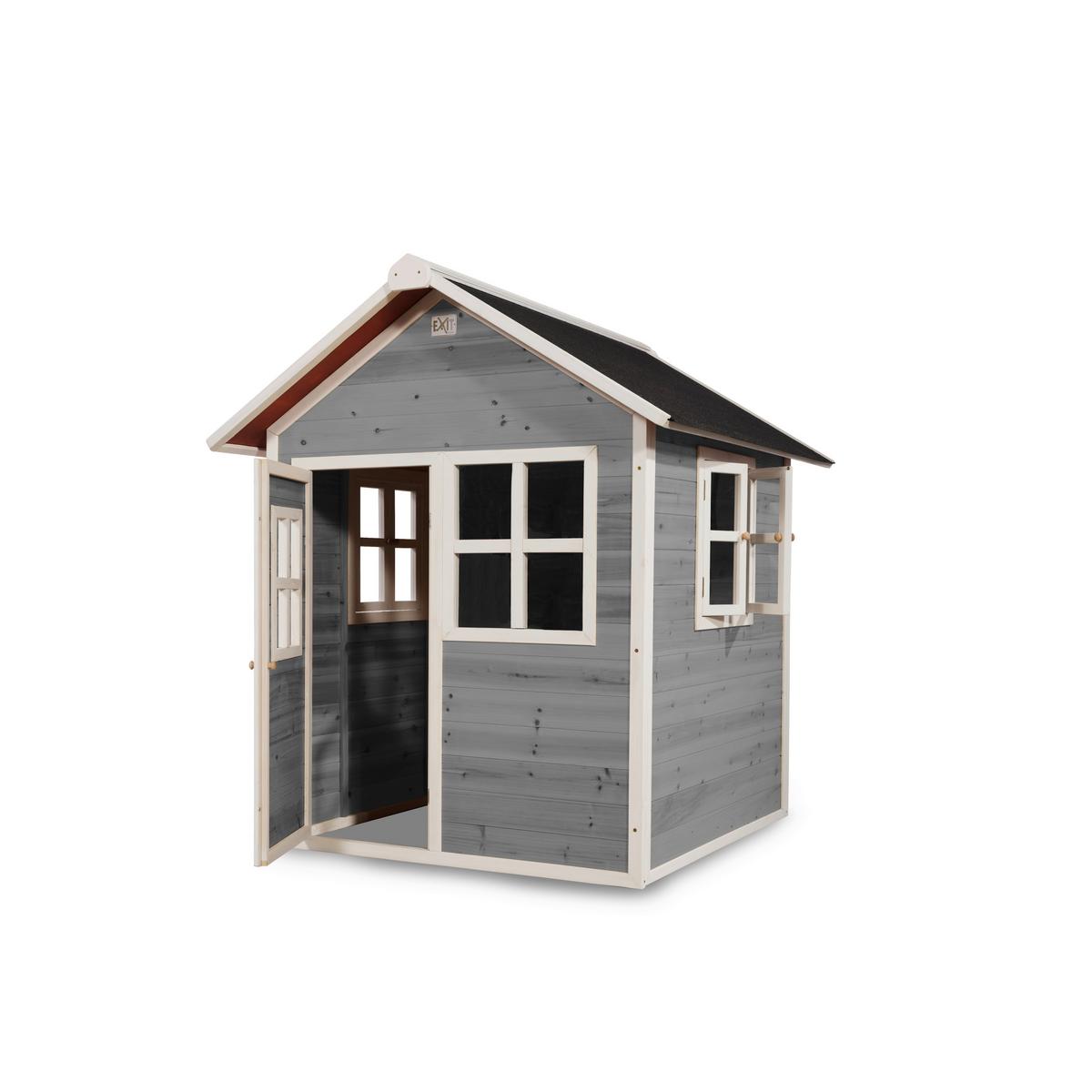Spielhaus Exit Loft 100 - Grau, KONVENTIONELL, Holz (149/135/159cm) - EXIT Toys