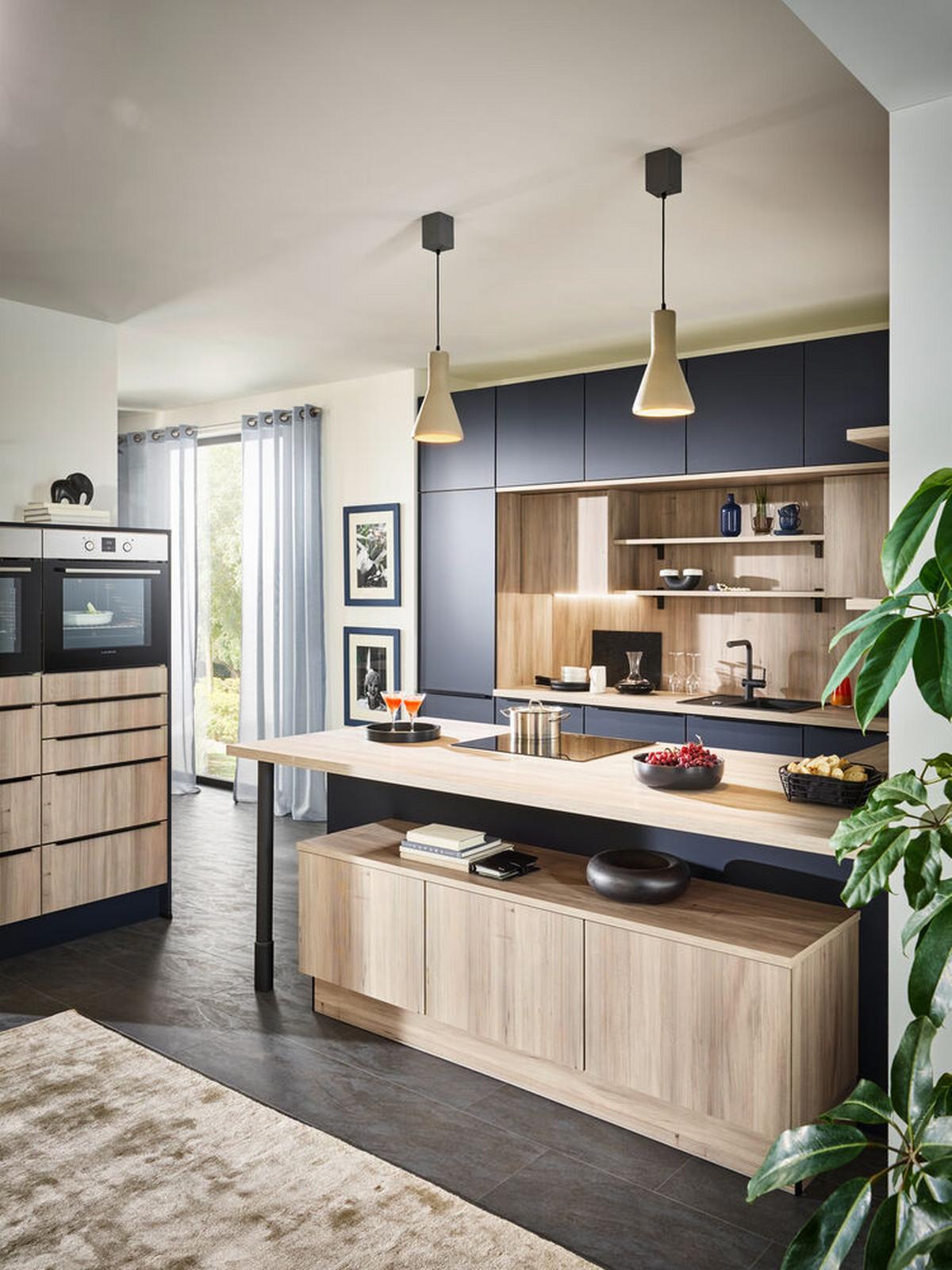 Einbauküchen Pn 210 Frei Planbar Modernes Design - Holzwerkstoff - Pino