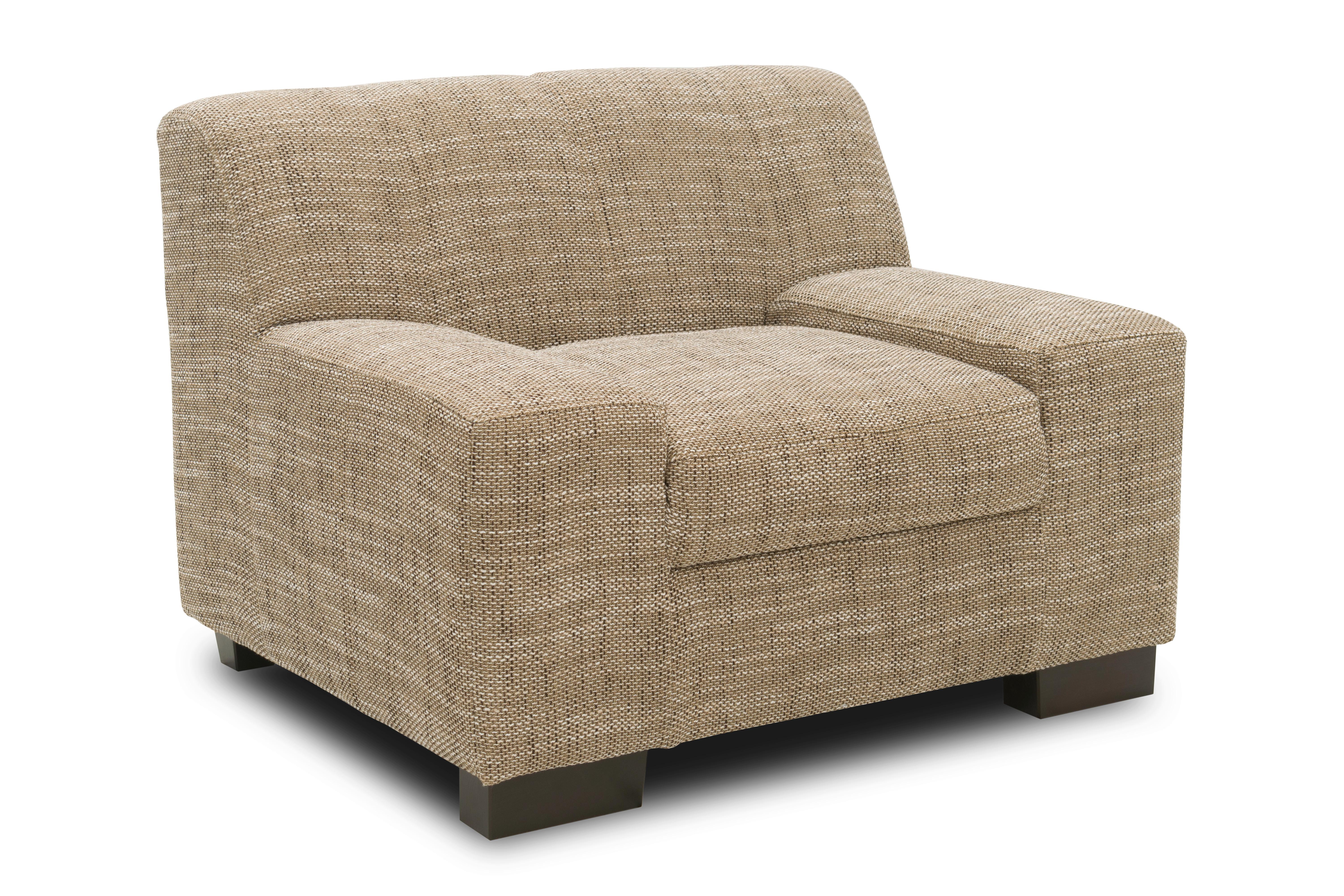 Polstersessel Norma Braun/beige Webstoff - Wengefarben/Beige, Design, Textil (103/69/87cm) - MID.YOU