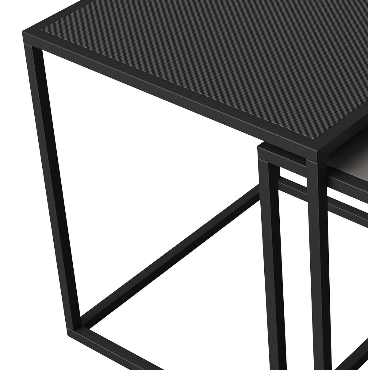 Beistelltischset Minecraft - Schwarz, MODERN, Holzwerkstoff/Metall (45/48/45cm) - Minecraft