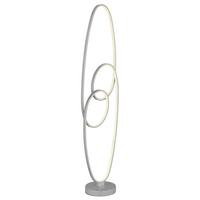 LED-Stehleuchte 67177-36sn - Transparent/Silberfarben, Design, Kunststoff/Metall (29/20/122cm) - Globo