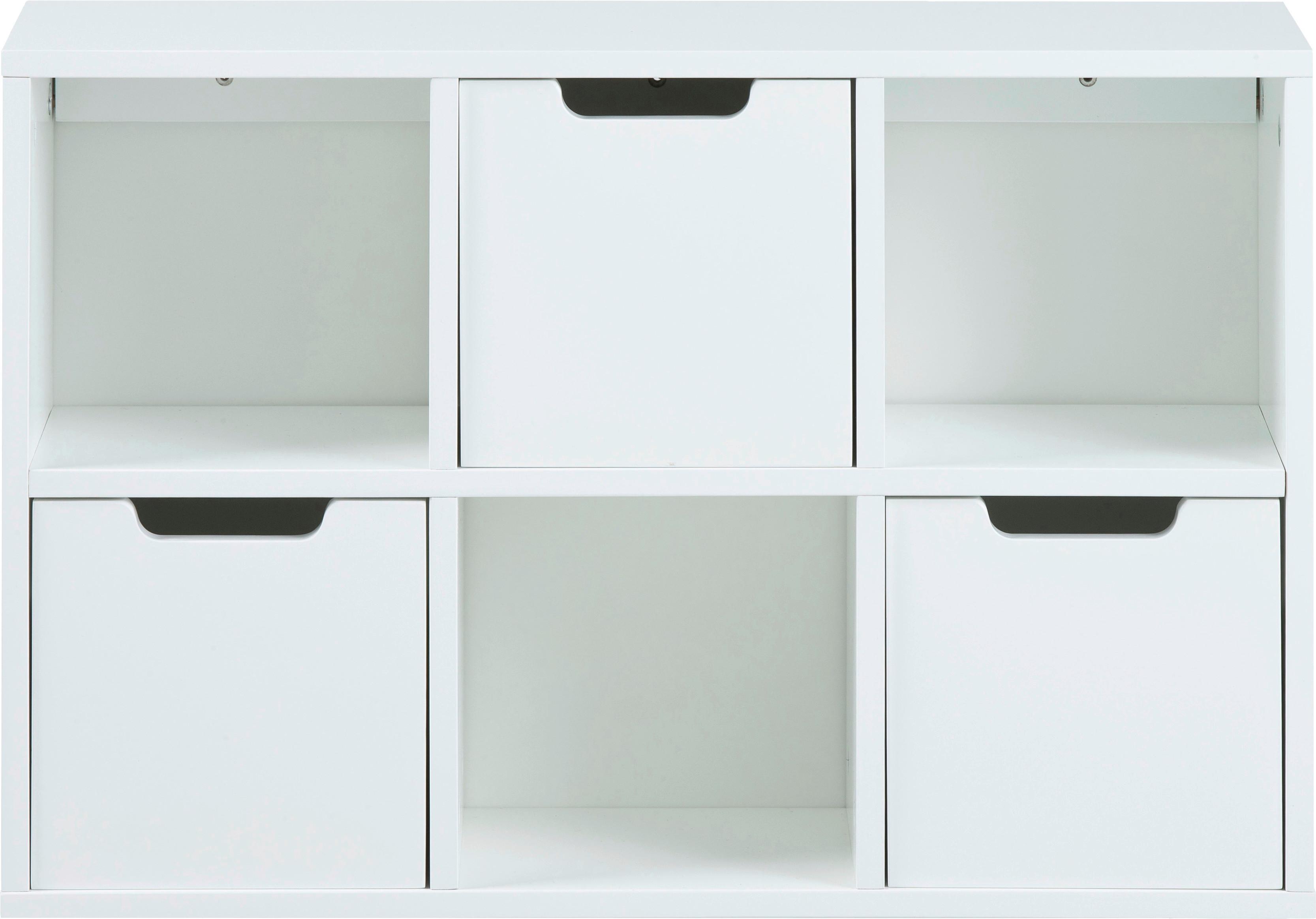 Regal mit Laden Mitra B 58 cm, Weiß - Weiß, Design, Holzwerkstoff (58/39/18cm) - Livetastic