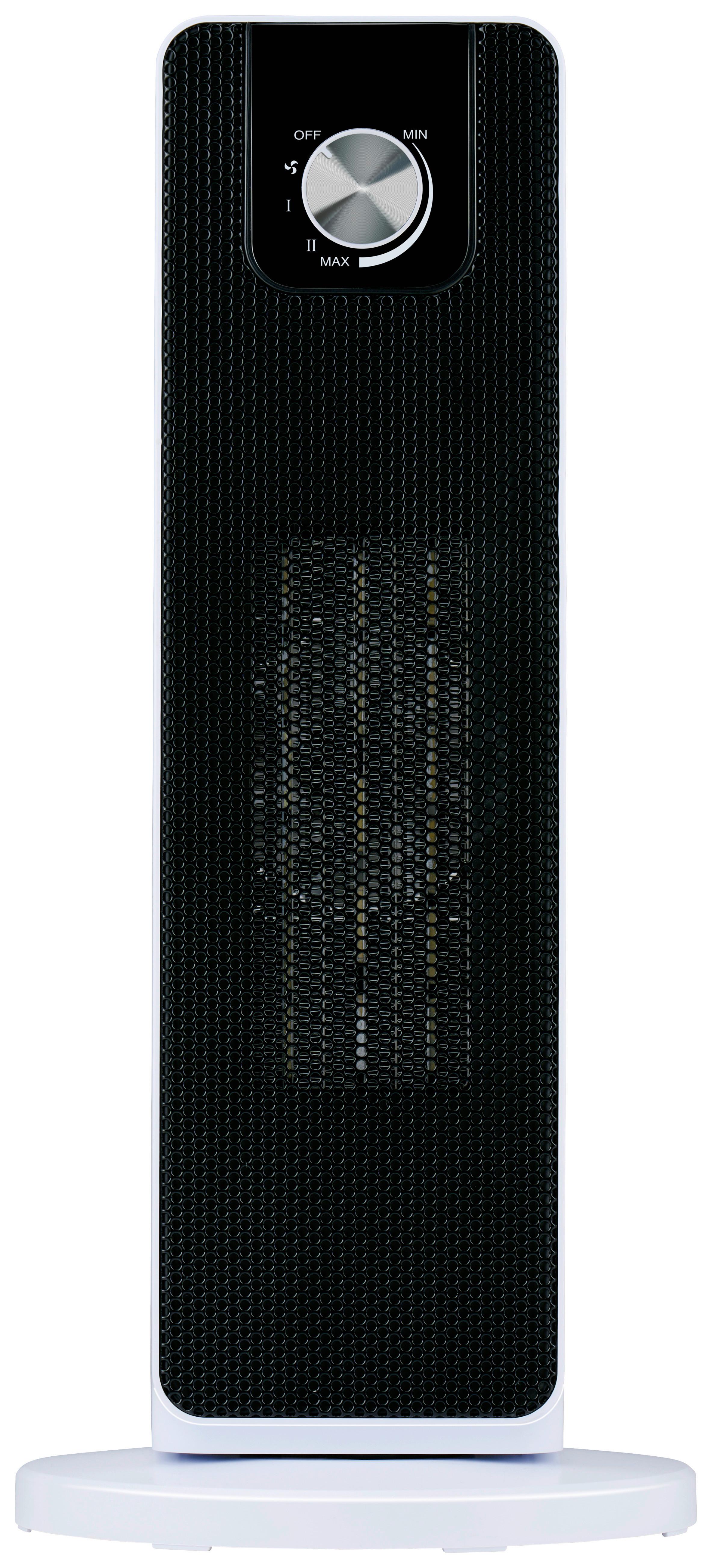 Turmventilator Turmheizung - Schwarz, MODERN, Kunststoff (21/21/46cm)