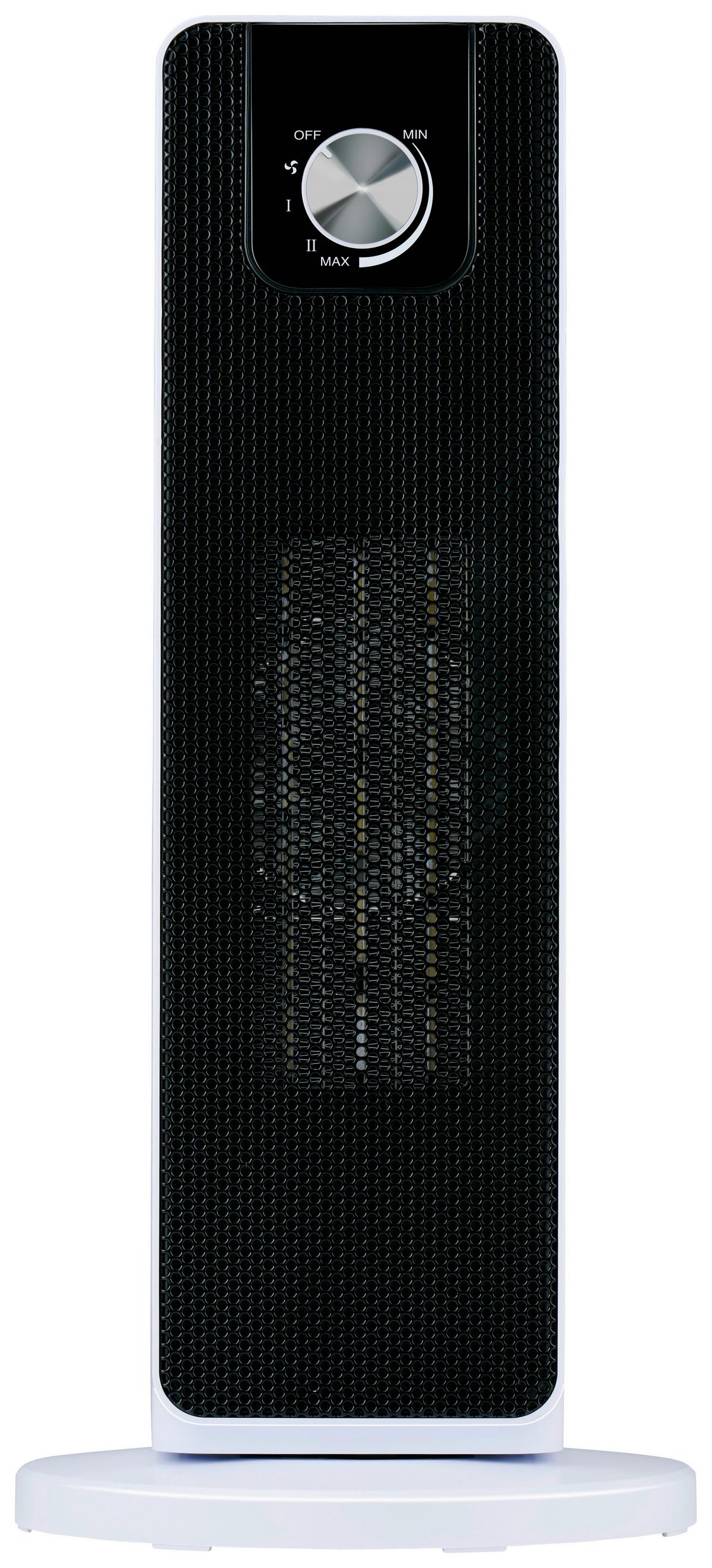 Turmventilator Turmheizung - Schwarz, MODERN, Kunststoff (21/21/46cm)