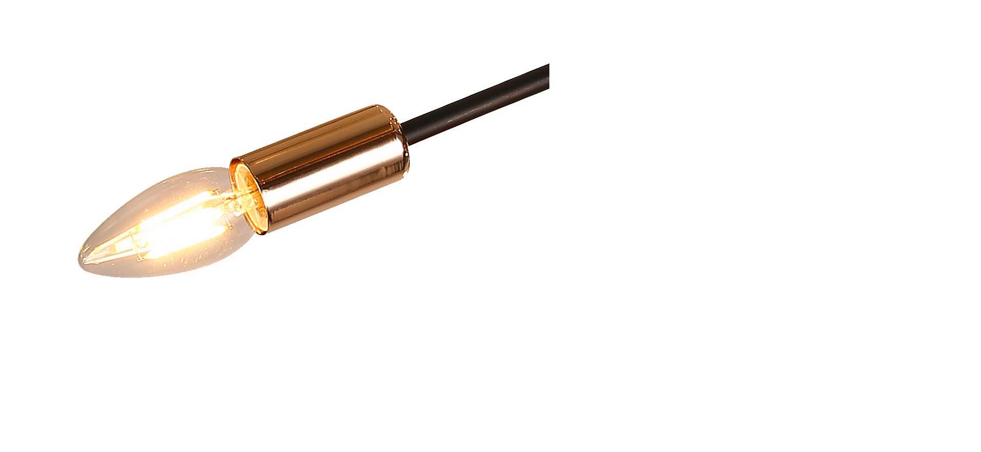 Deckenleuchte 36-79718 Tiara - Schwarz, KONVENTIONELL, Metall (38/38/17cm)