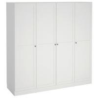 Drehtürenschrank 195,5 cm Billund, Weiß - Weiß, MODERN, Holzwerkstoff (195,5/200/61,7cm) - P & B