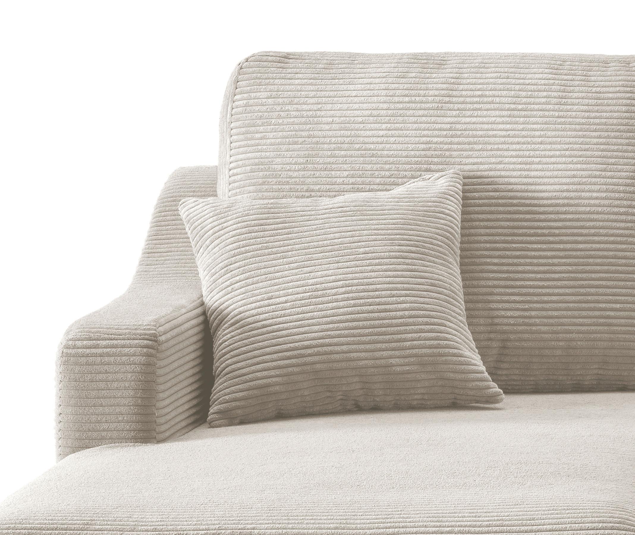 Ecksofa Valentina - Beige/Naturfarben, Design, Textil (150/228cm) - P & B