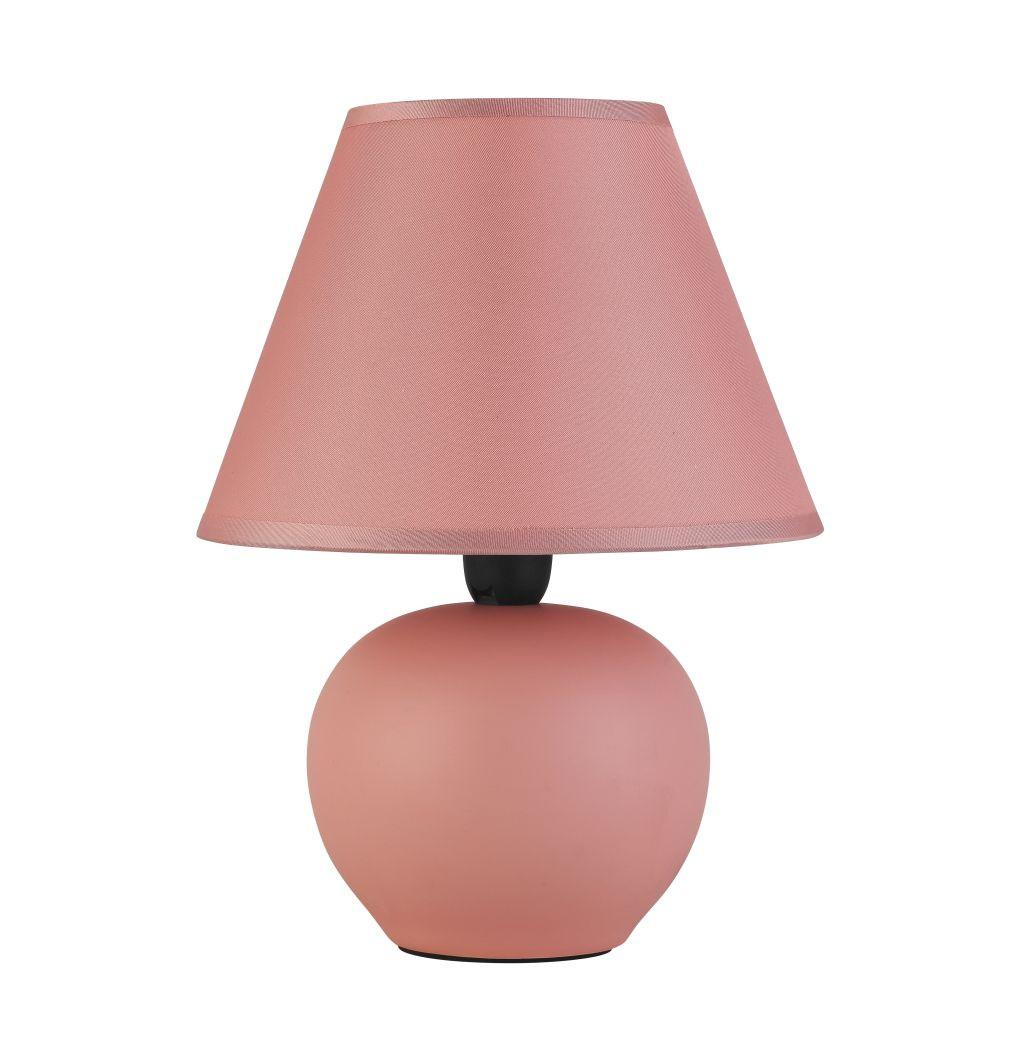 Tischlampe Cindy Rosa mit Schnurschalter - Schwarz/Rosa, ROMANTIK / LANDHAUS, Keramik/Kunststoff (18/24cm) - James Wood
