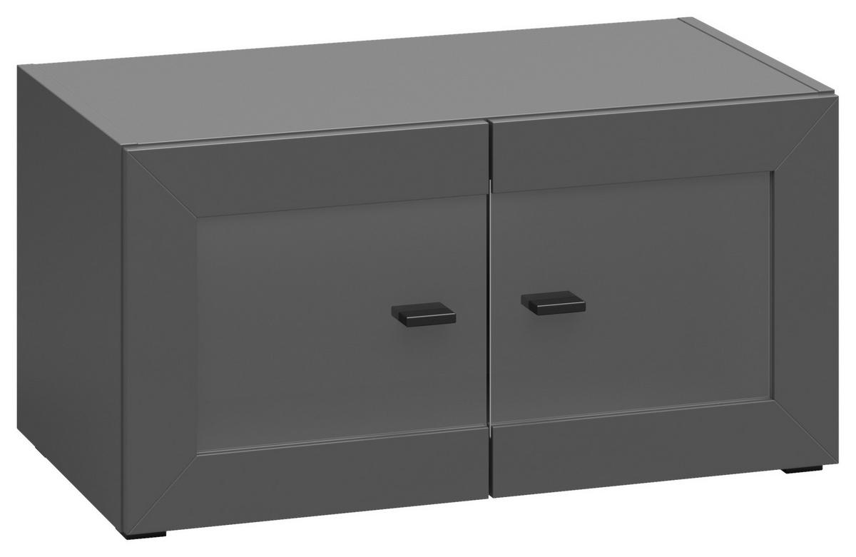 Stapelprogramm Sixty-Four - Eichefarben/Anthrazit, Trend, Holzwerkstoff (320/160/35cm)