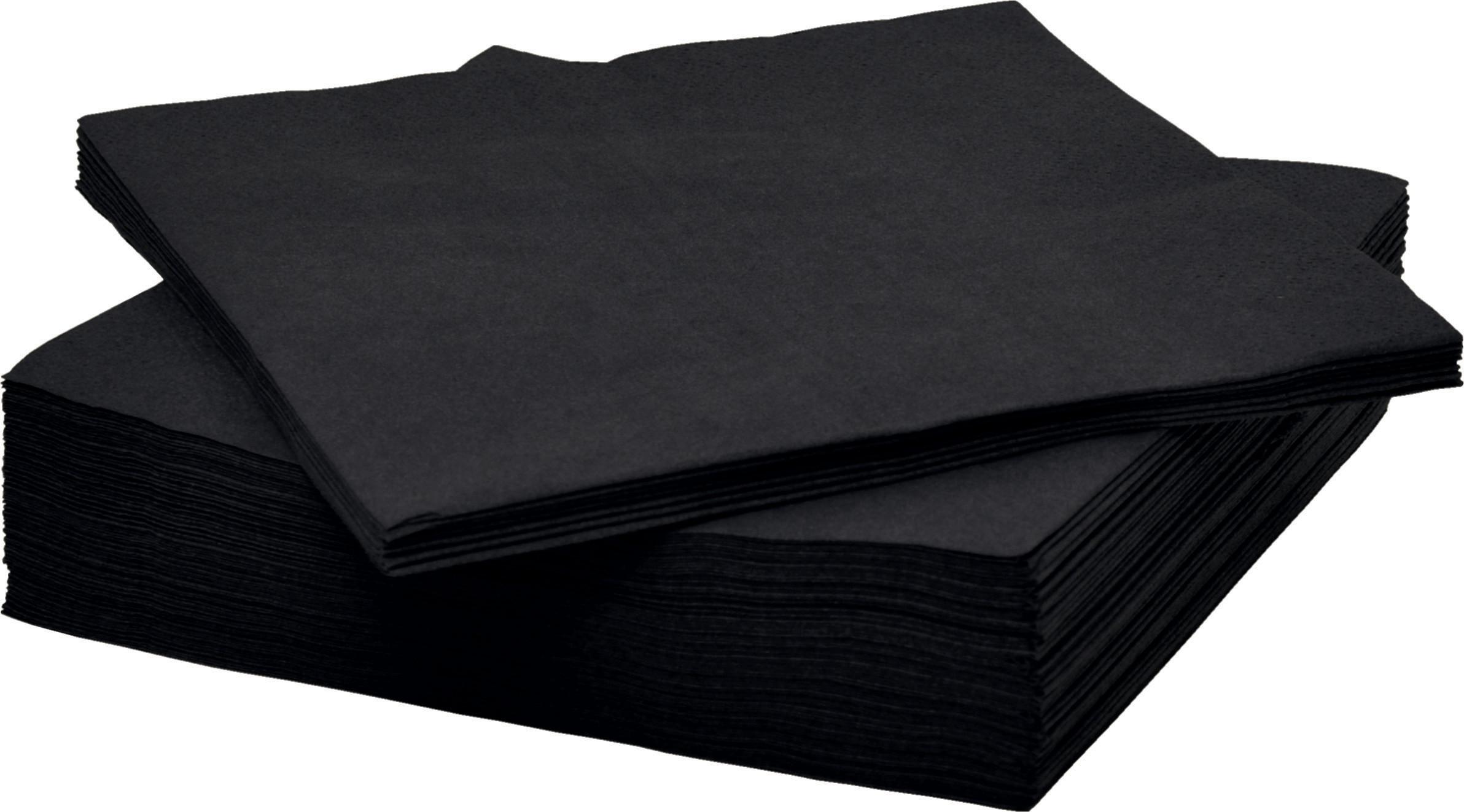 Szalvéta Lavenia - fekete, Modern, papír (33/33cm) - Best Price