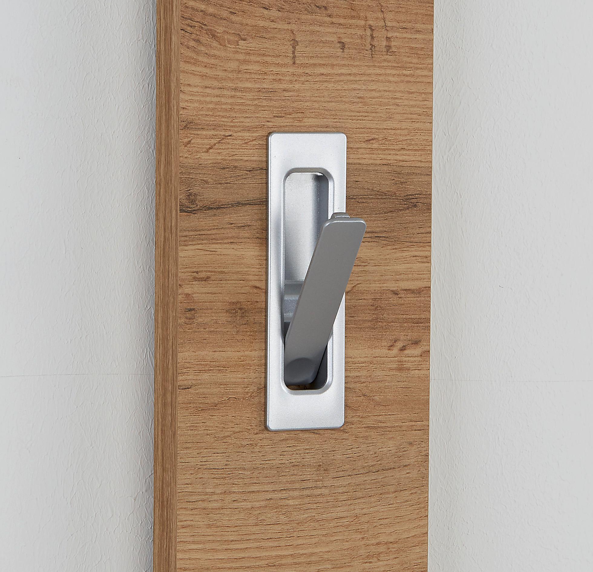 Akasztóléc Enzo - tölgyfa színű, Modern, faalapú anyag (12/175/2,8cm)