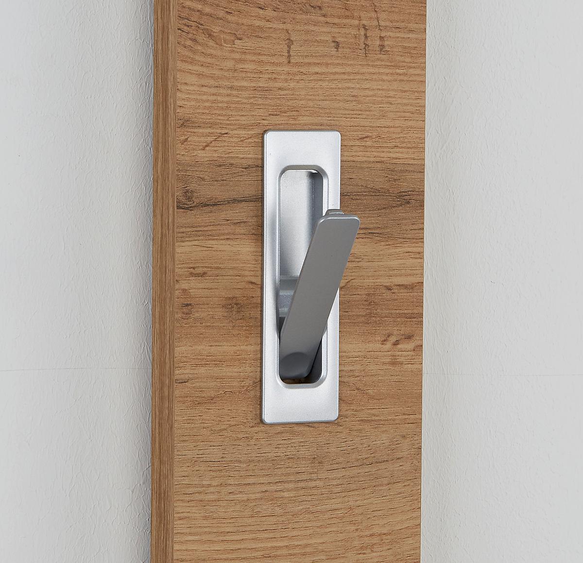 Akasztóléc Enzo - tölgyfa színű, Modern, faalapú anyag (12/175/2,8cm)