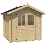 Gartenhaus Blockhaus Natur 200x225x200cm - Naturfarben, MODERN, Holz (200/225/200cm)