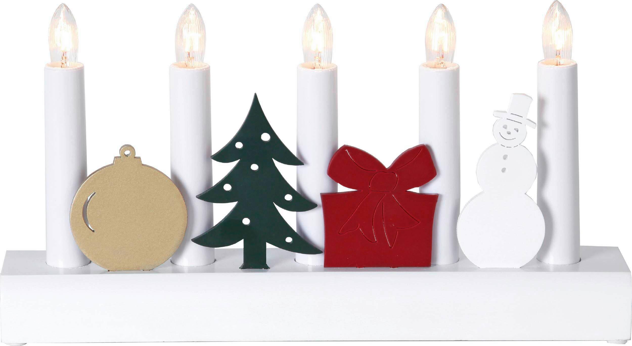 LED-Dekoleuchte Weiß Länge: 28 cm - Weiß, Basics, Holz/Kunststoff (28/6/15cm) - Eglo
