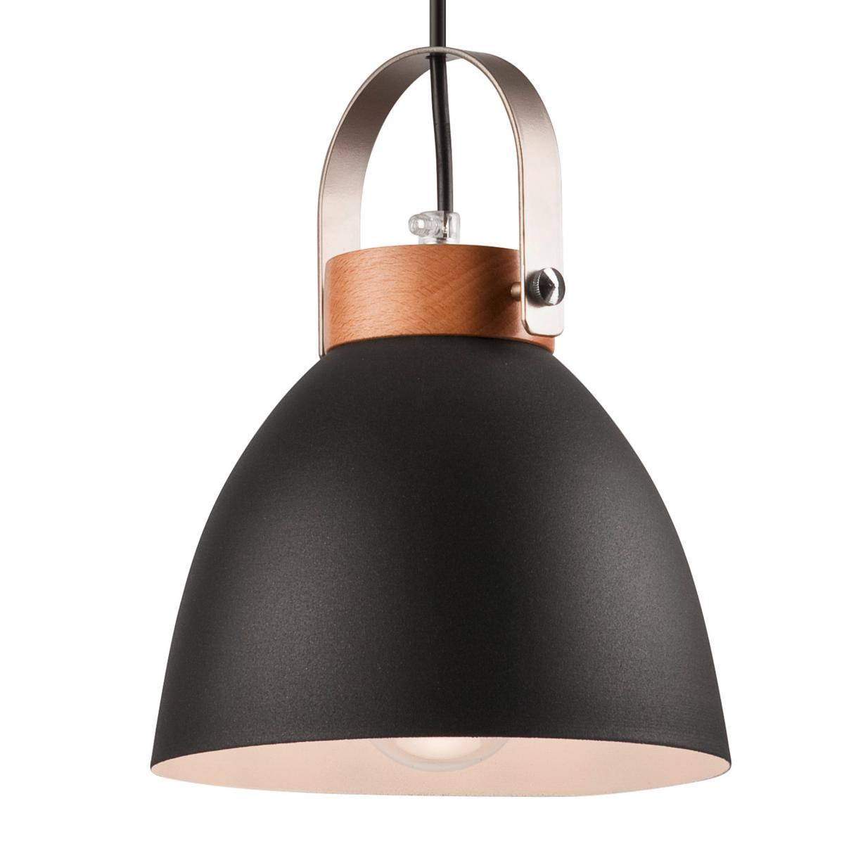 Hängeleuchte 31774 Danielle - Graphitfarben, KONVENTIONELL, Holz/Metall (76/37/12cm)