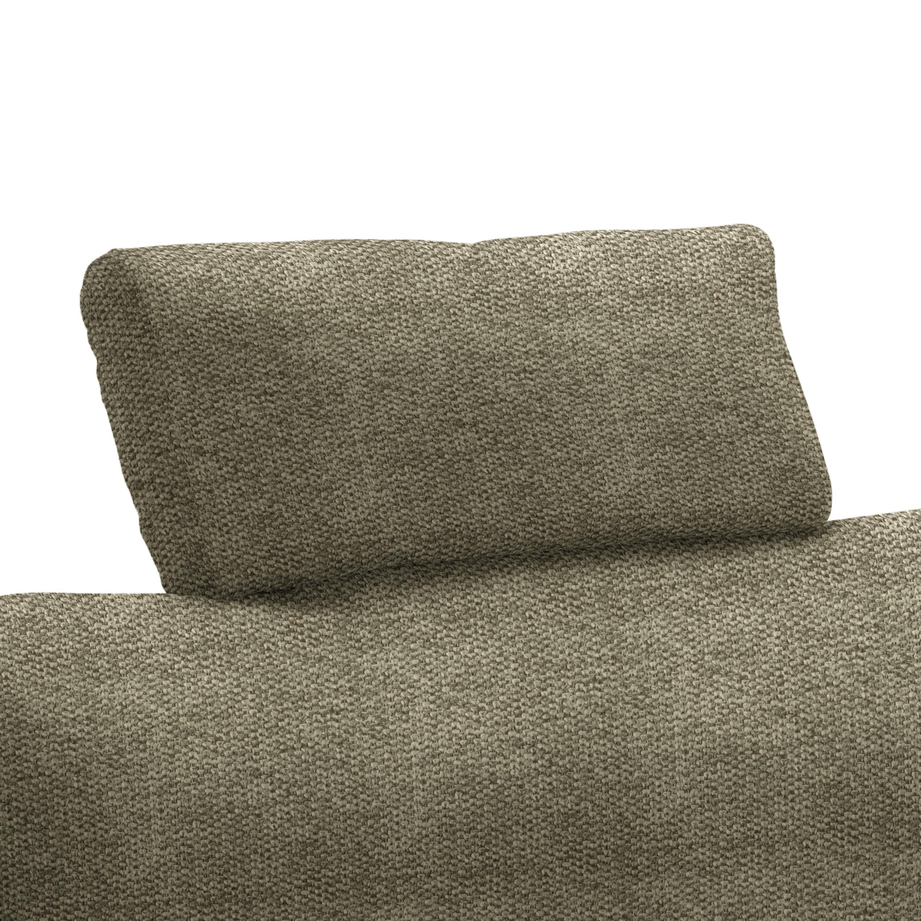 Opěrka hlavy LILLE, olivově zelený velur - olivově zelená, Moderní, textil (58/23/10cm) - Mömax