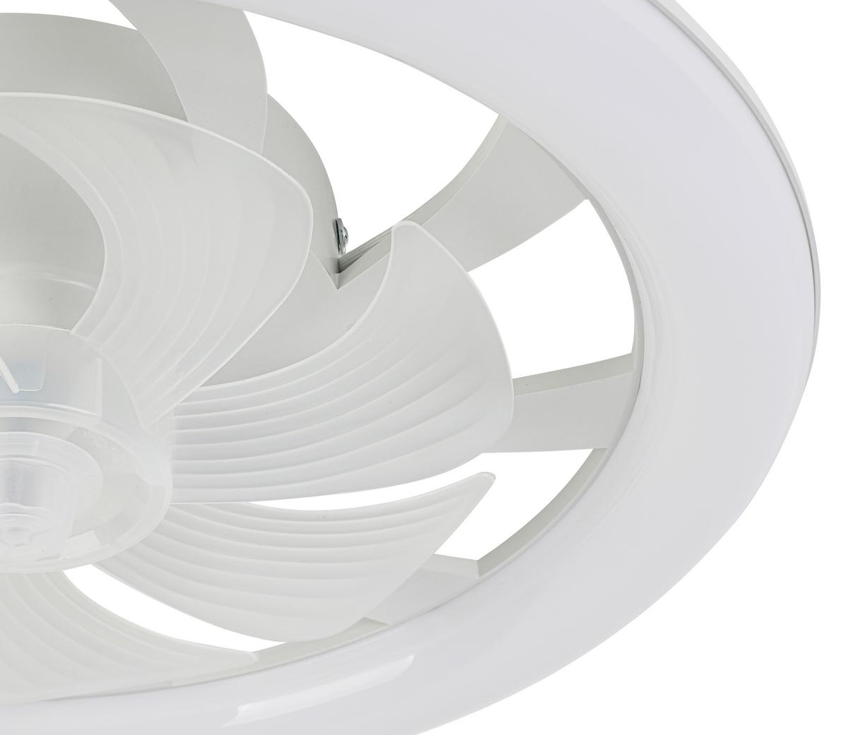 Deckenventilator Carl - Weiß, Basics, Kunststoff (48/12cm) - Luca Bessoni