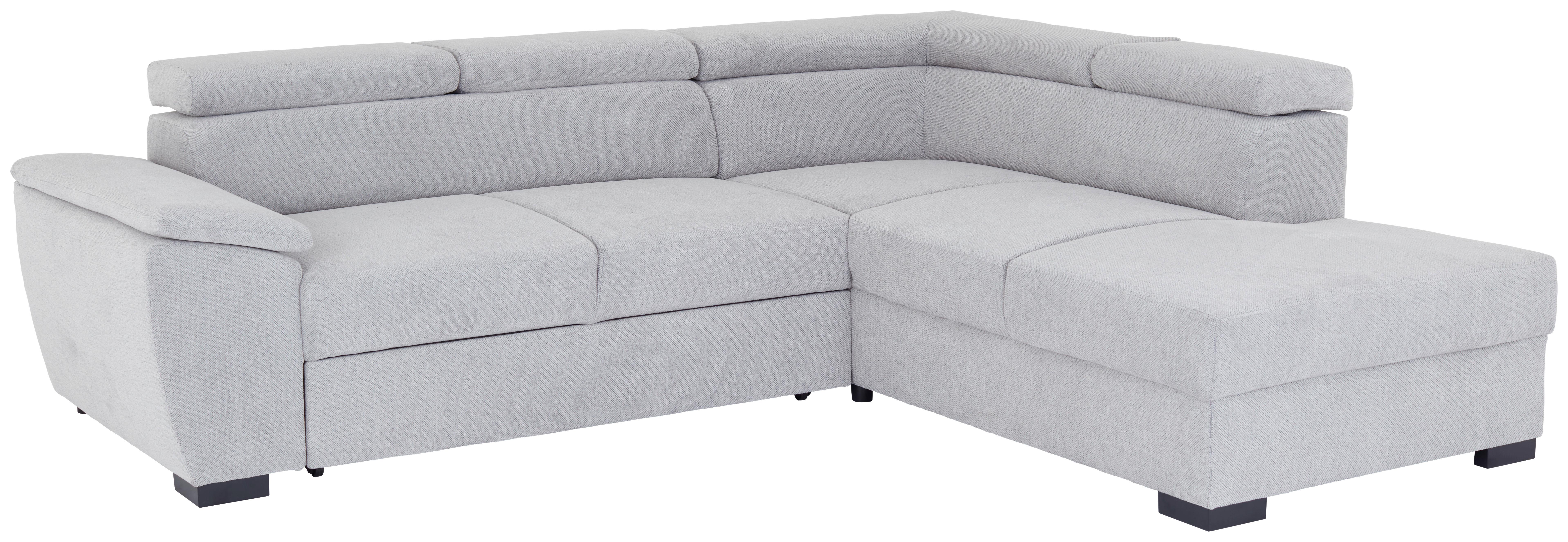 Ecksofa Athen - Schwarz/Grau, Basics, Textil (266/220cm)