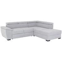 Ecksofa Athen - Schwarz/Grau, Basics, Textil (266/220cm)