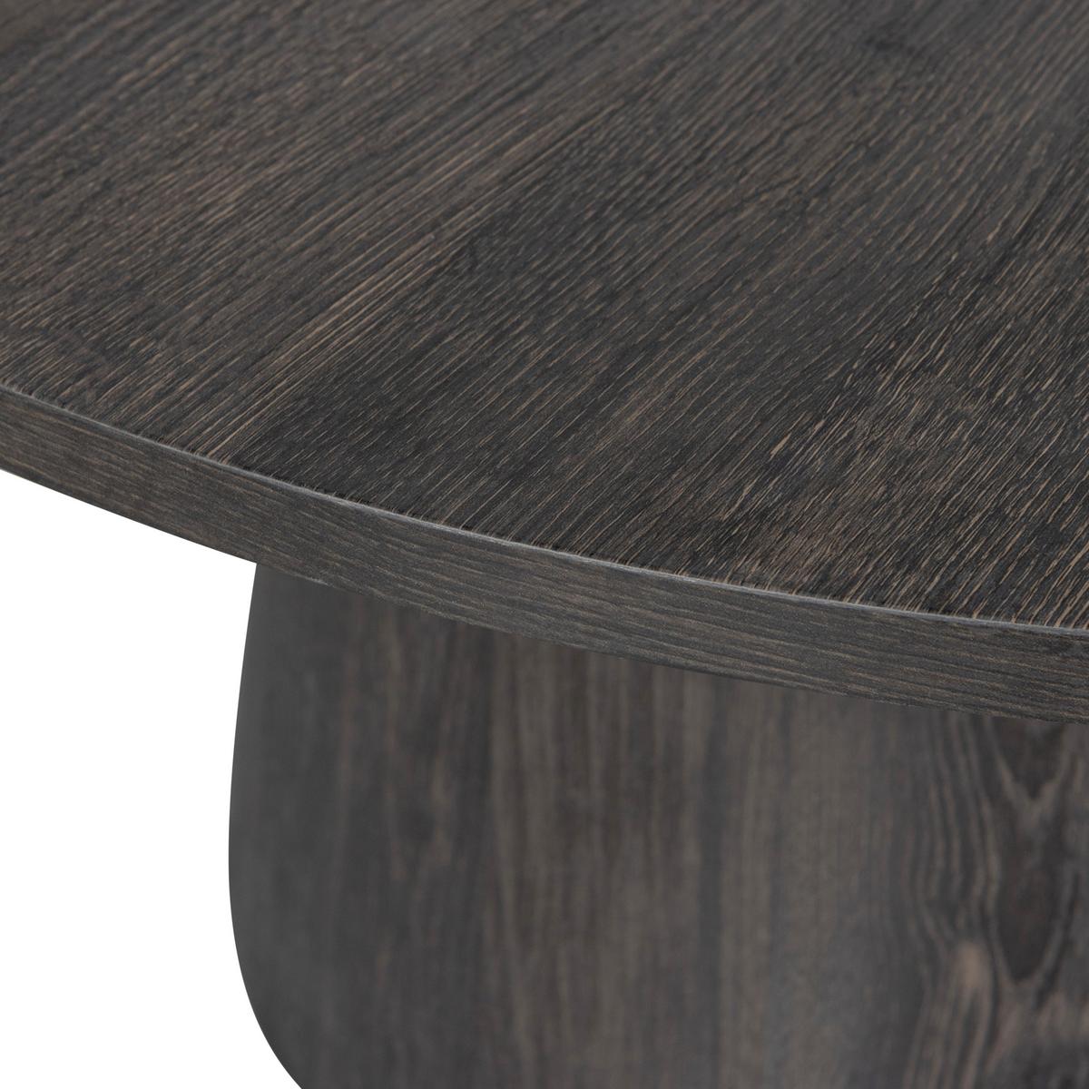 Couchtisch Vito Dunkelbraun D: 60 cm - Dunkelbraun, Design, Holzwerkstoff (60/60/45cm) - Livetastic