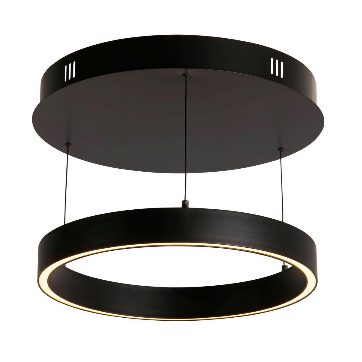 LED-Hängeleuchte 30410bk - Schwarz, Basics, Metall (44/12.5cm)