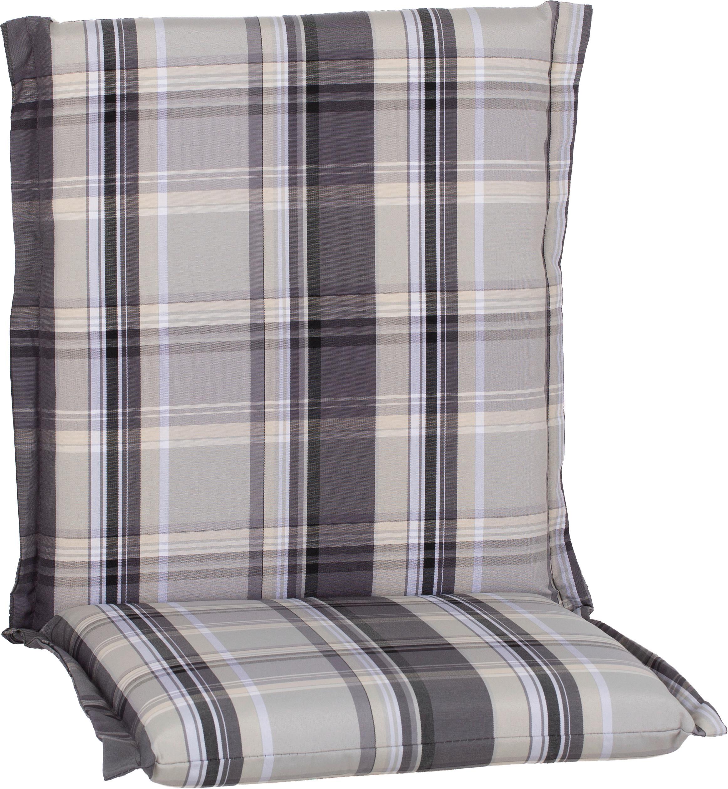 Beige Sesselauflage mit Karos für Niedriglehner