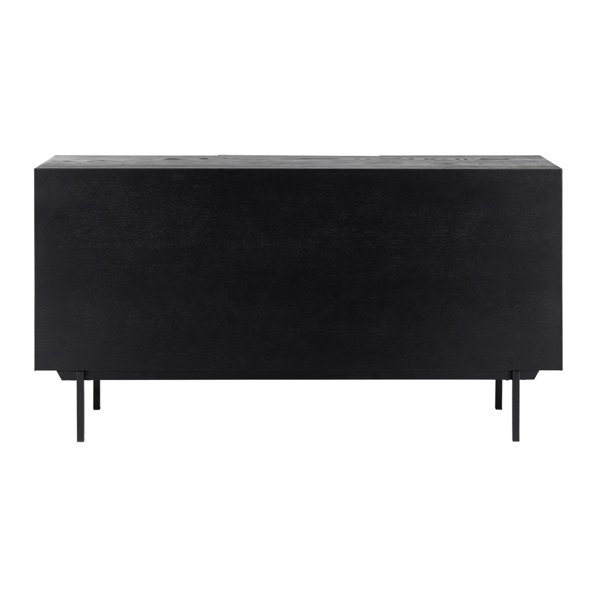 Komoda ROMA čierna - čierna, Modern, kov/drevo (150/78/40cm) - Bessagi Home