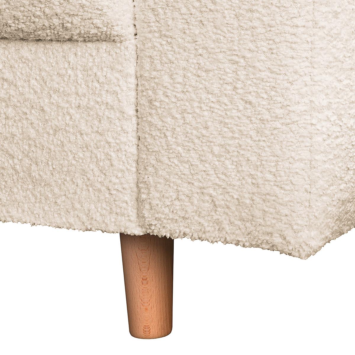 Ecksofa Ariella Weiß S: 161x231 cm - Naturfarben/Weiß, Design, Textil (161/231cm) - Livetastic