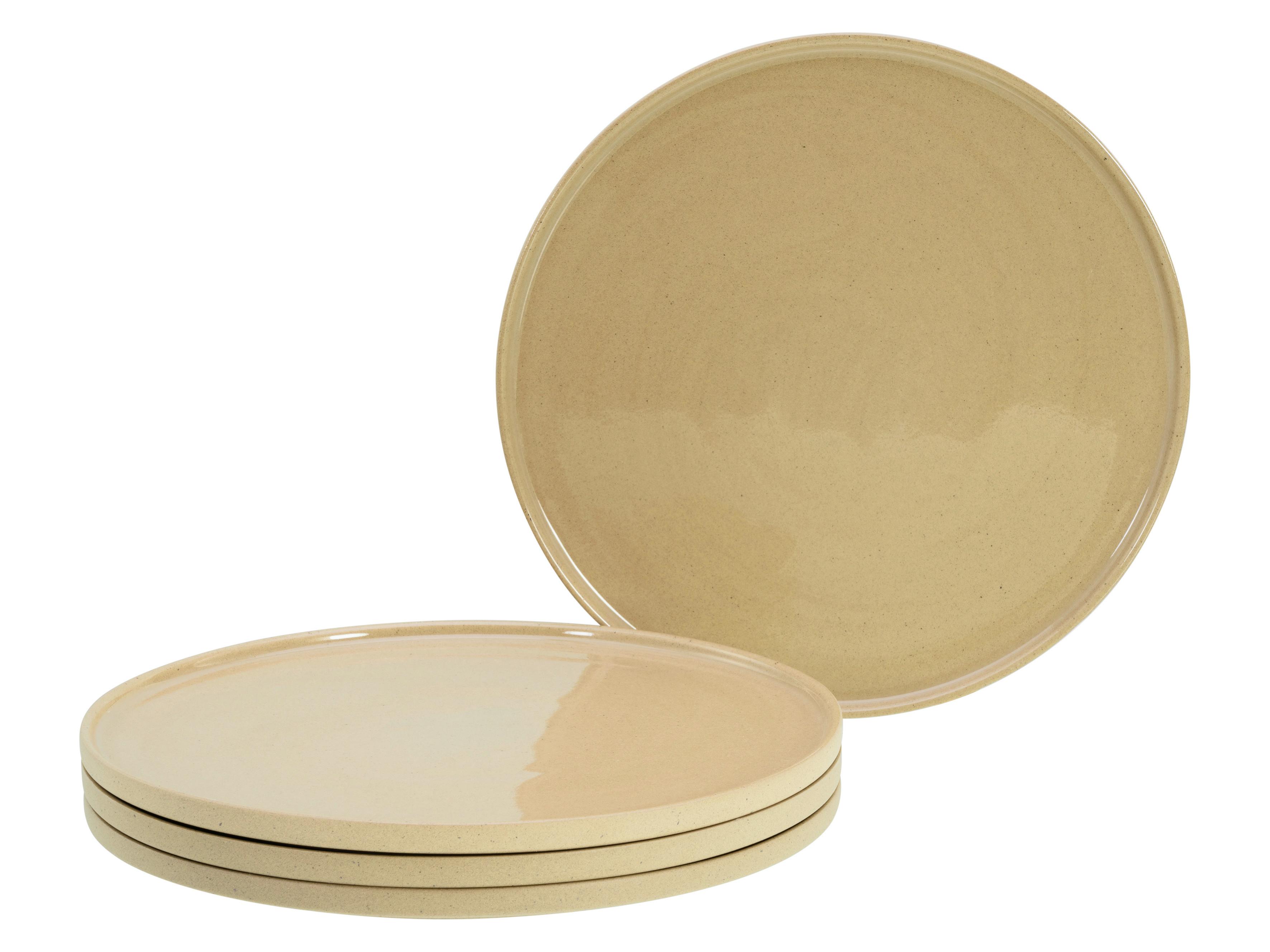 Speisetellerset Futuro Sand Hellbraun L: 28,5 cm - Hellbraun, Basics, Keramik (26/26/2cm) - Creatable