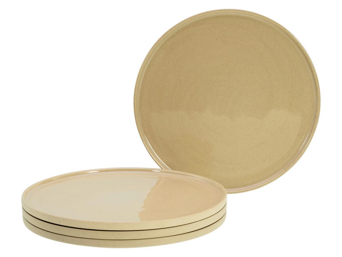 Speisetellerset Futuro Sand Hellbraun L: 28,5 cm - Hellbraun, Basics, Keramik (26/26/2cm) - Creatable
