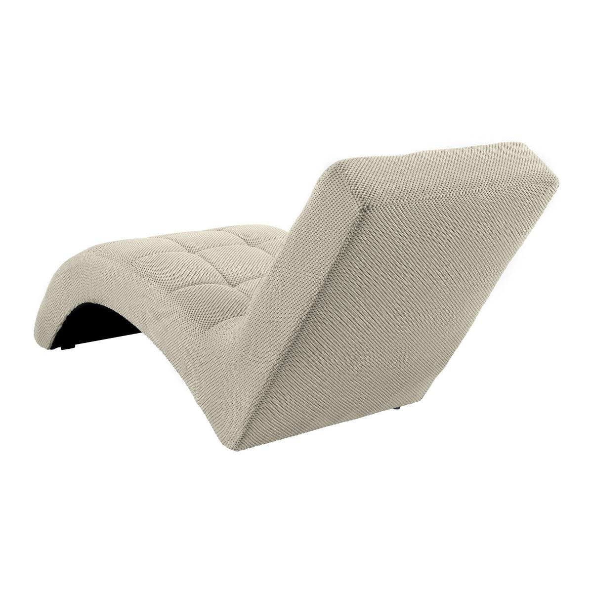 Relaxační válenda LAVANDA, béžová, max. 120 kg - černá/béžová, Moderní, textil/plast (68/80/167cm) - Mömax