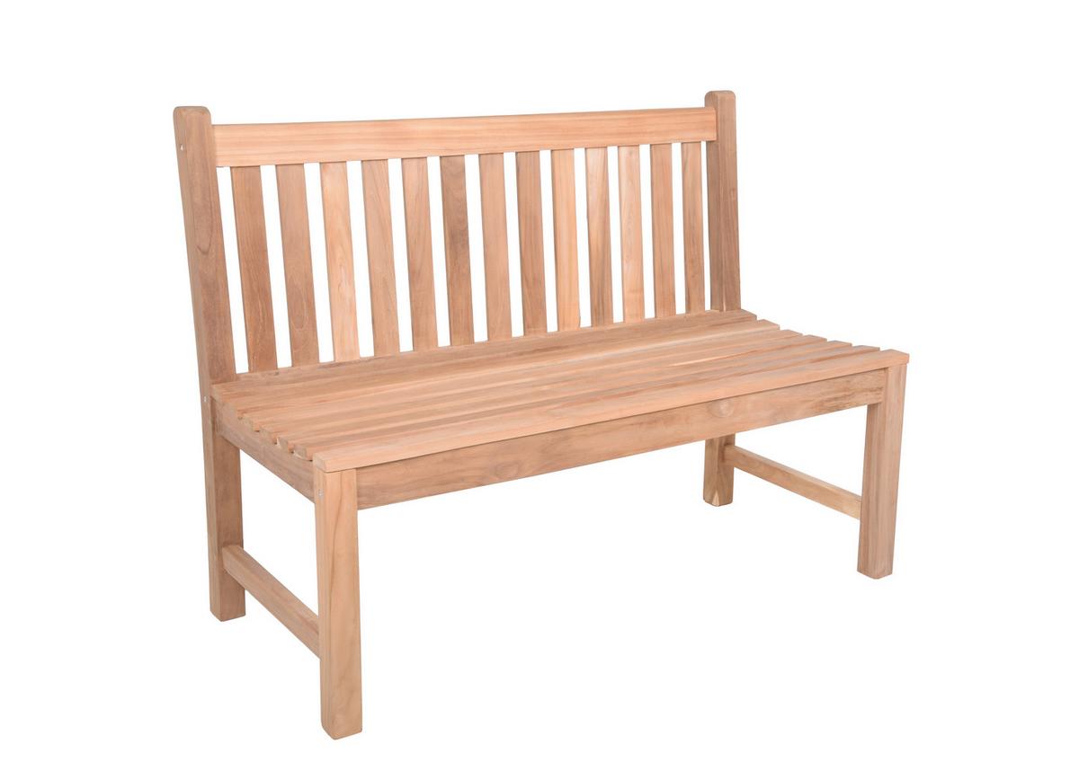 Gartenbank Holz Solo 2-Sitzer Solo - Braun/Naturfarben, MODERN, Holz (60/92/120cm) - Gardenson