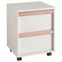 Rollcontainer London Weiß Bht: 48,1x60x44 Cm, 2 Laden - Weiß, MODERN, Holzwerkstoff (48,1/60/44cm) - MID.YOU