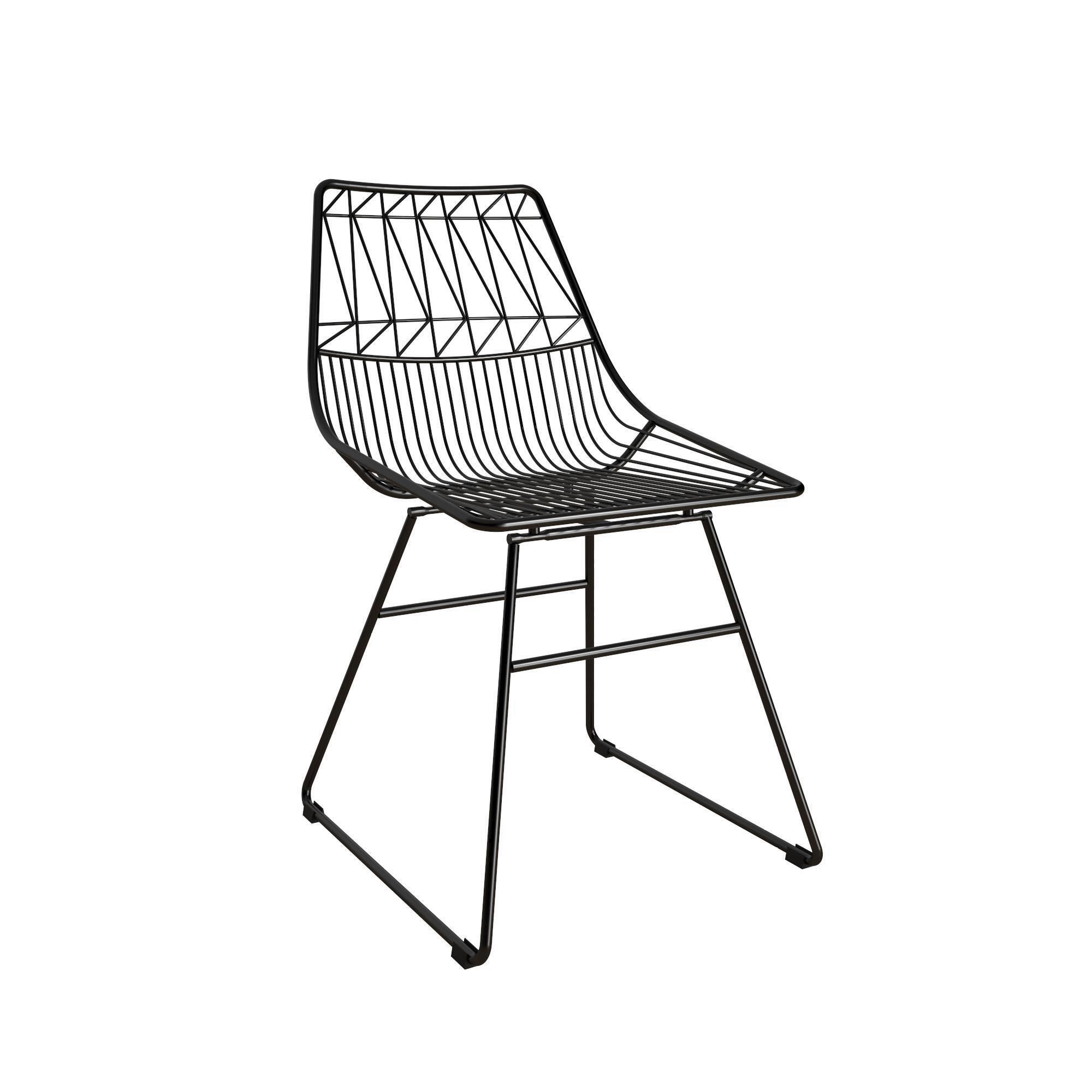 Stuhl Astrid Schwarz B: 55 Cm - Schwarz, Design, Metall (55/79/47cm) - MID.YOU