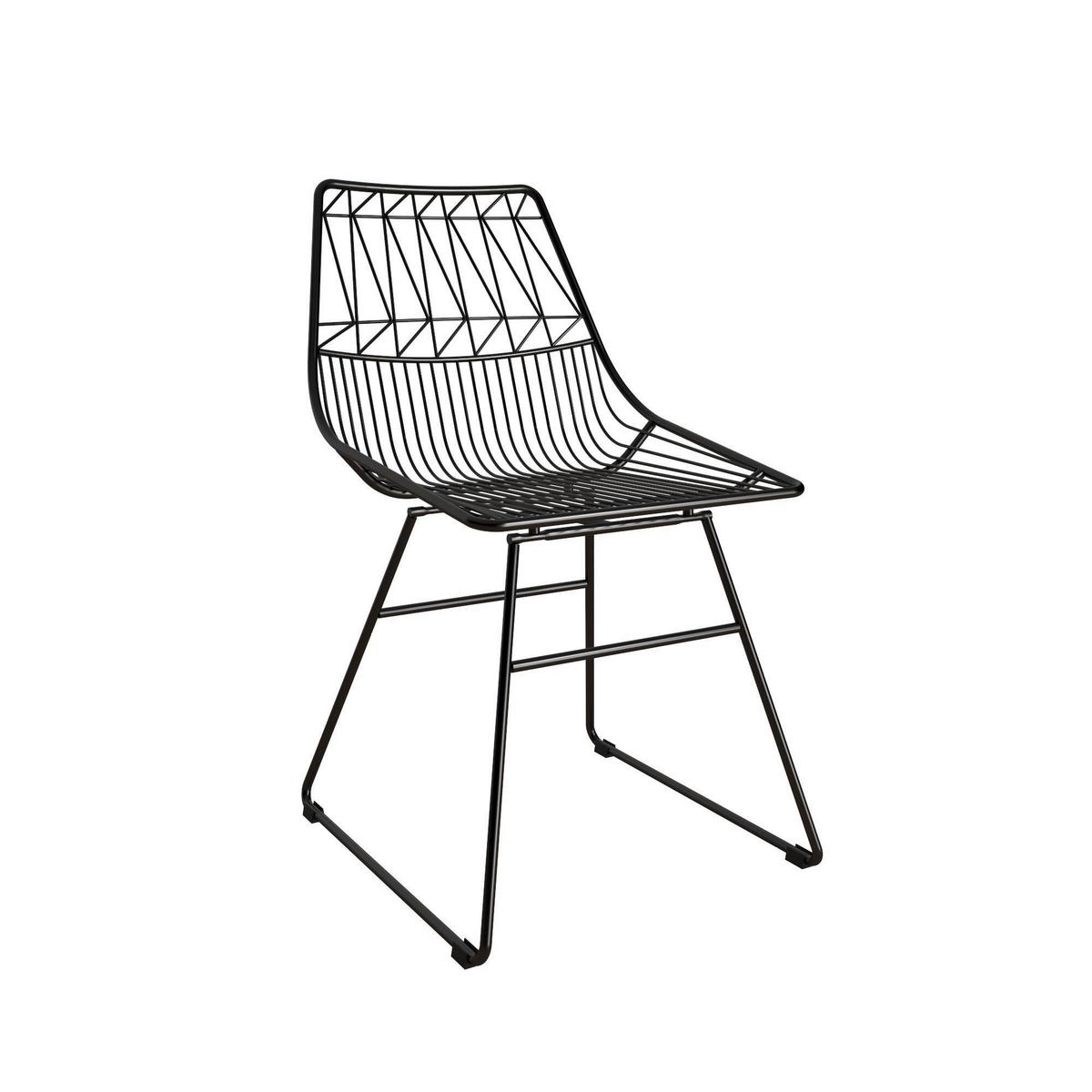 Stuhl Astrid Schwarz B: 55 Cm - Schwarz, Design, Metall (55/79/47cm) - MID.YOU