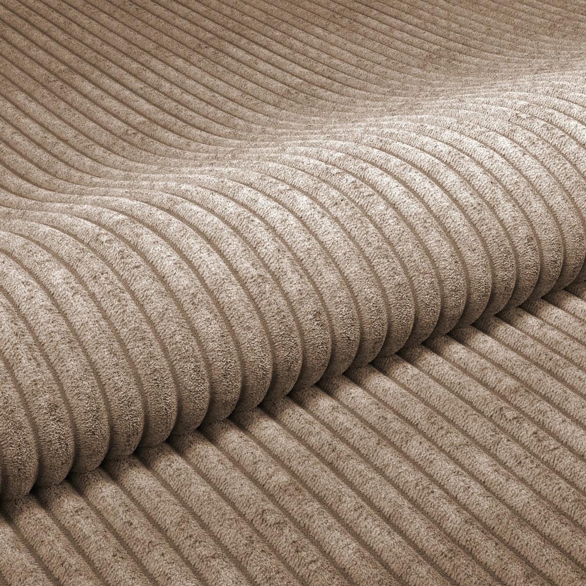Čalúnená posteľ ADRIA 140x200 cm, bahenná hnedá - bahenná hnedá/chrómová, Konventionell, drevo/textil (140/200cm)