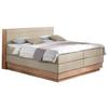 Boxspringbett H3xh3 mit Topper & Bettkasten 160x200 Moneta - Eichefarben/Beige, MODERN, Holz/Textil (160/200cm) - MID.YOU