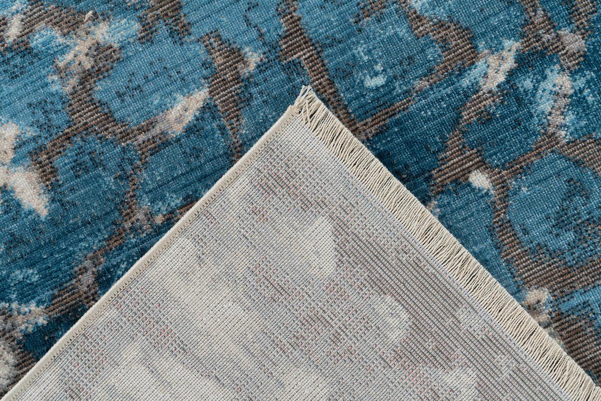 Teppich Blau Dilan 400 160x230 Cm Synthetikfaser - Blau/Multicolor, KONVENTIONELL, Textil (160/230cm)