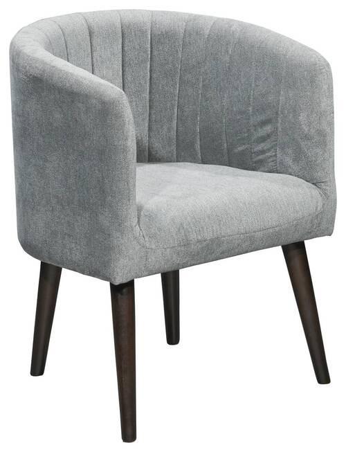 Polstersessel Mit Armlehnen Paul Velours Dunkelgrau - Dunkelgrau/Schwarz, Basics, Textil (61/82/58cm) - Livetastic