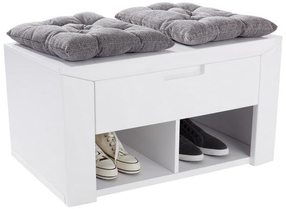 Garderobenbank Bree - Weiß, MODERN, Holzwerkstoff (85/45/38cm) Garderobenbank Bree - Weiß, MODERN, Holzwerkstoff (85/45/38cm)
