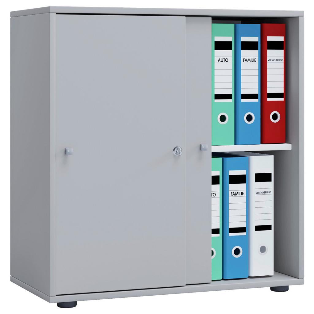 Aktenschrank Lona L Grau B: 70 cm