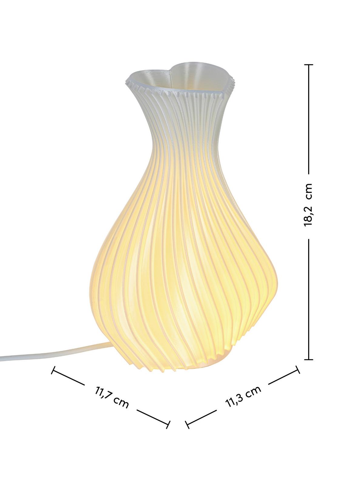 LED-Tischleuchte Josepha - Weiß, Kunststoff (11,7/18,2/11,3cm) - Luca Bessoni