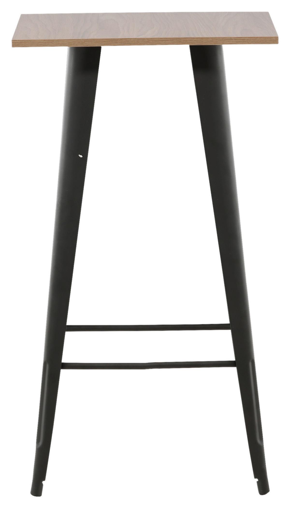 Barhocker Tempe - Beige/Schwarz, Design, Holzwerkstoff/Metall (60/105/60cm) - Livetastic