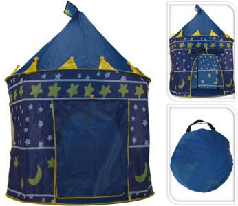 Spielzelt Knight Blau DxH: 105x135 cm, Indoor/Outdoor - Blau/Gelb, Basics, Kunststoff (105/135cm)