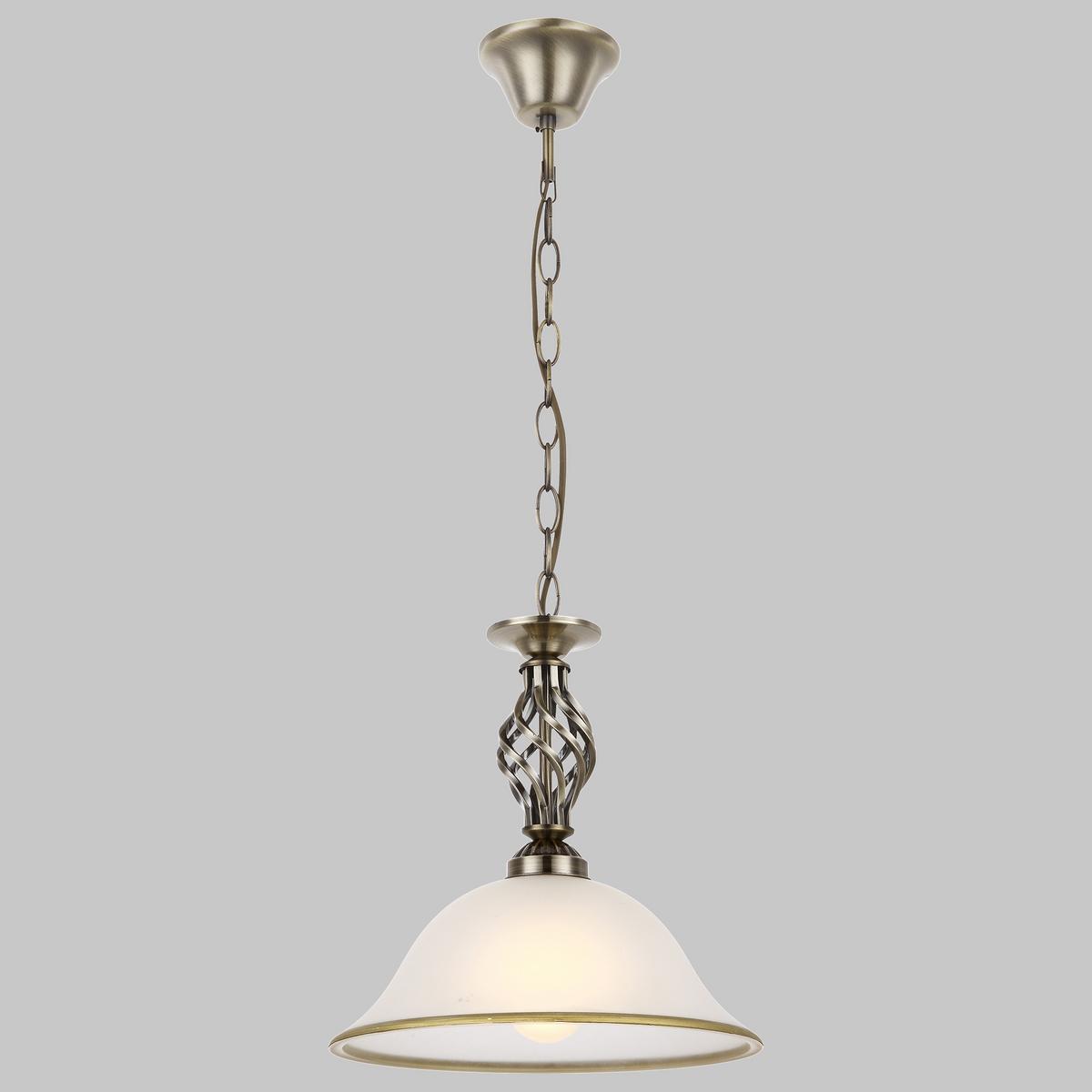 Hängeleuchte Rena H: 120 Cm 1-Flammig, Antik-Look - ROMANTIK / LANDHAUS, Glas/Metall (30/120cm) - Globo